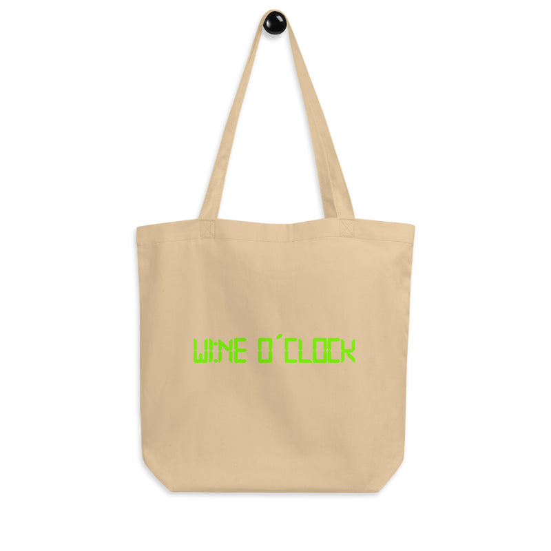 Eco Tote Bag med texten - Wine o´clock