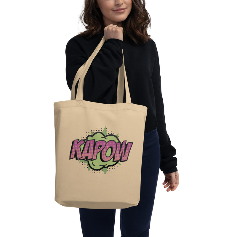Eco Tote Bag med texten - KAPOW
