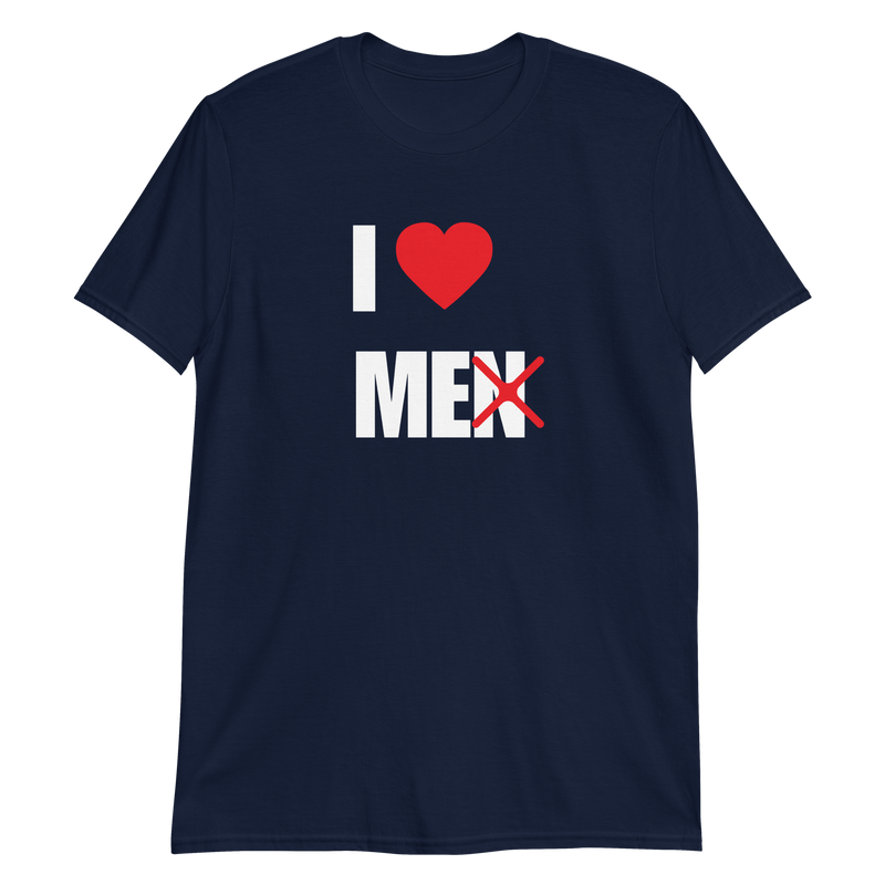 Kortärmad t-shirt i unisex-modell med texten - I love me