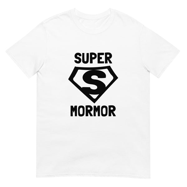 Kortärmad t-shirt i unisex-modell med texten - Supermormor