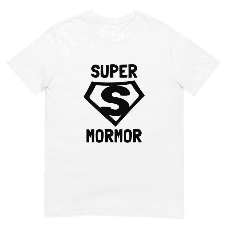 Kortärmad t-shirt i unisex-modell med texten - Supermormor