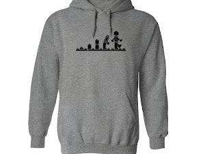 Hoodie med bild "Lego evolution"