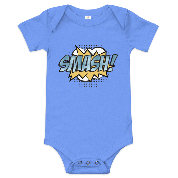 Babybody med texten "SMASH!"