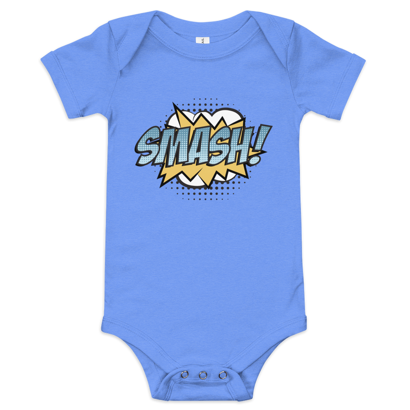 Babybody med texten "SMASH!"