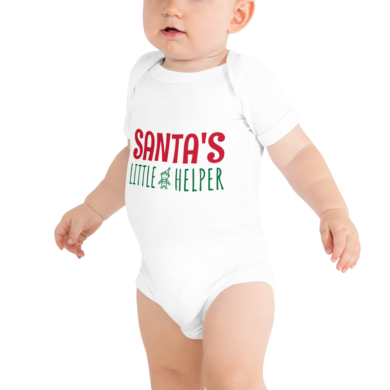 Babybody med texten "Santas little helper"