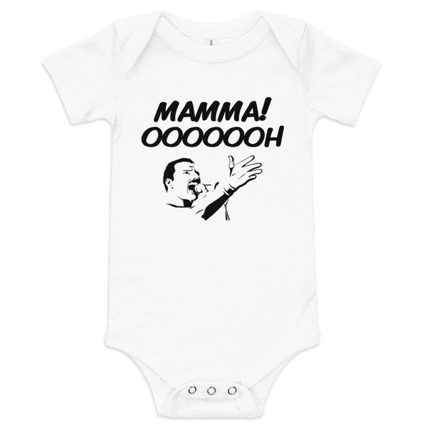 Babybody med texten "Mamma oooooh!"