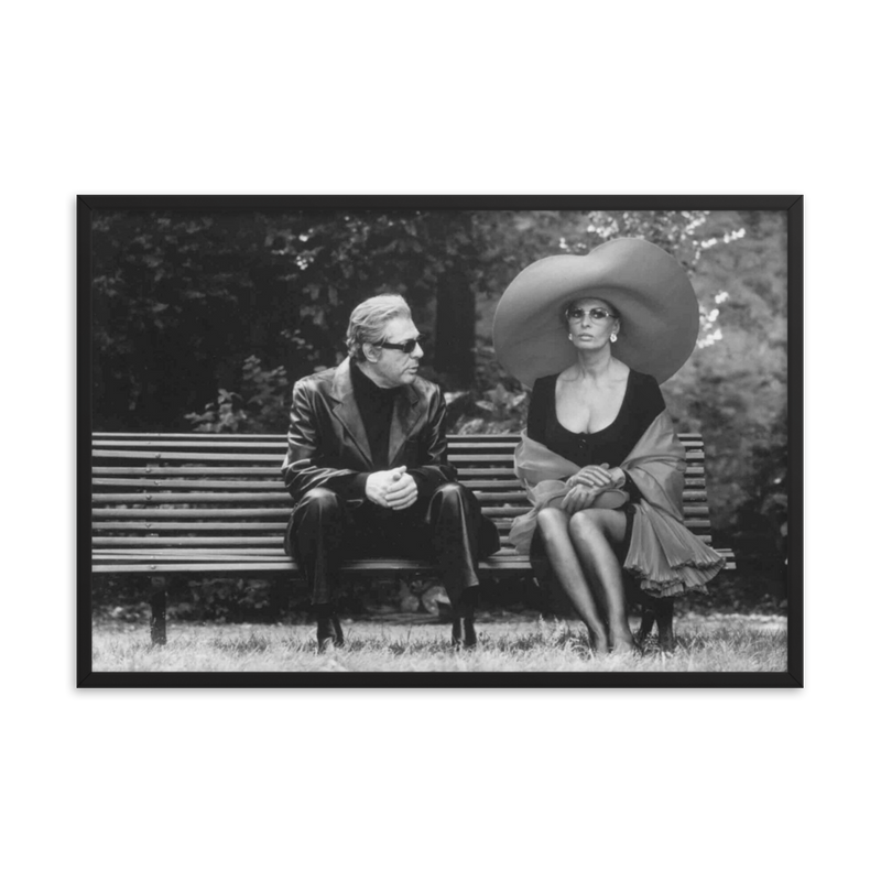 Re-print Marcello Mastroianni and Sophia Loren
