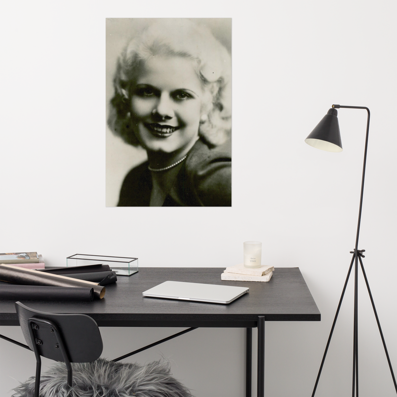 Re-print Actress Jean Harlow