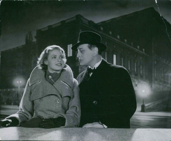 Re-print Ingrid Bergman och Gösta Ekman, 1936