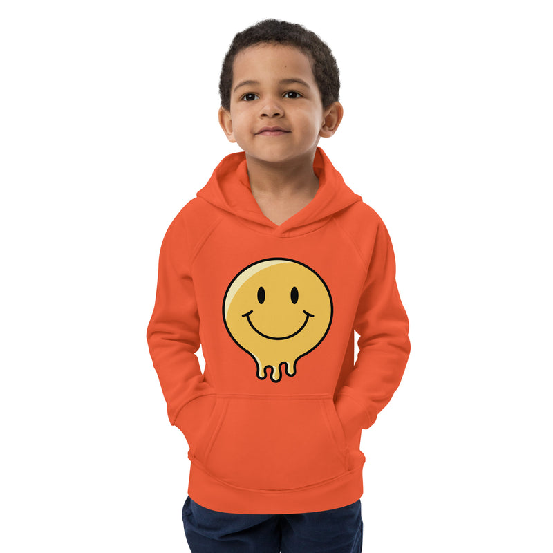 Hoodie för barn med smältande smiley