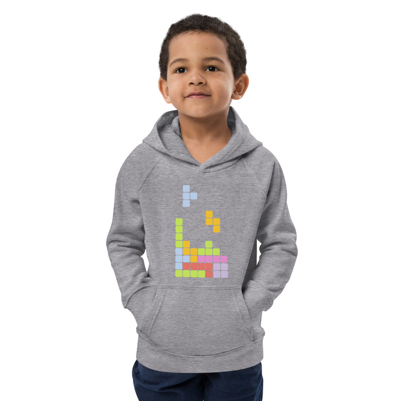 Hoodie för barn med tetris