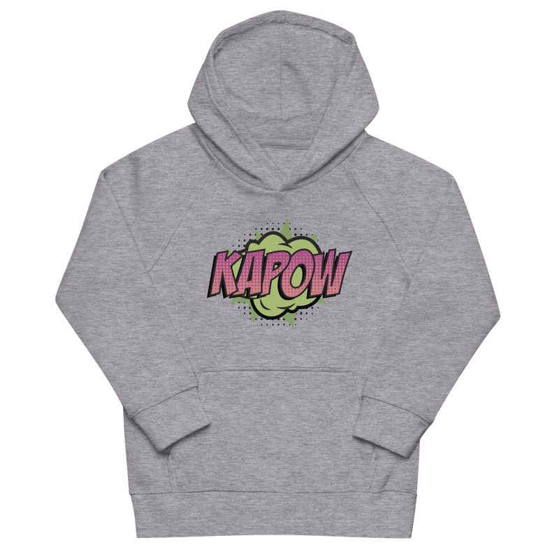 Hoodie för barn med texten "KAPOW"