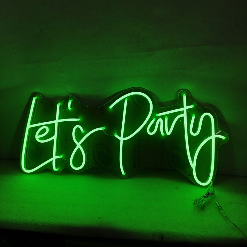 Lets Party- neonskylt