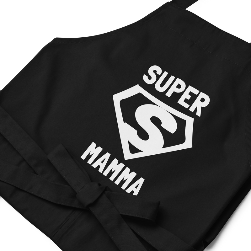 Förkläde med texten "SUPER MAMMA"