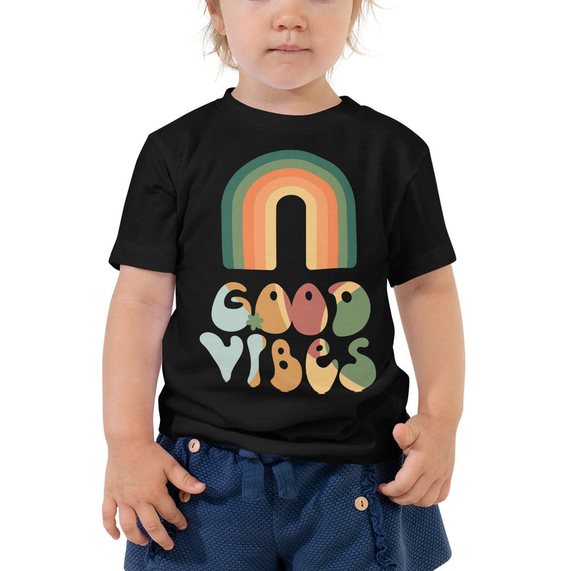 T-shirt för barn med texten - "Good vibes"