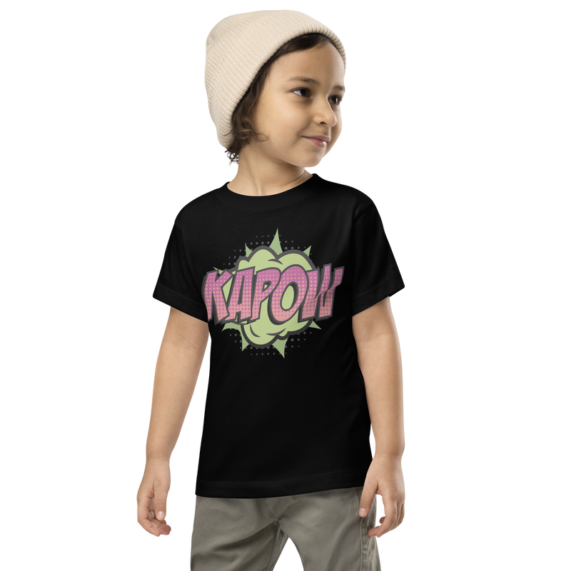 T-shirt för barn med texten "KAPOW!"