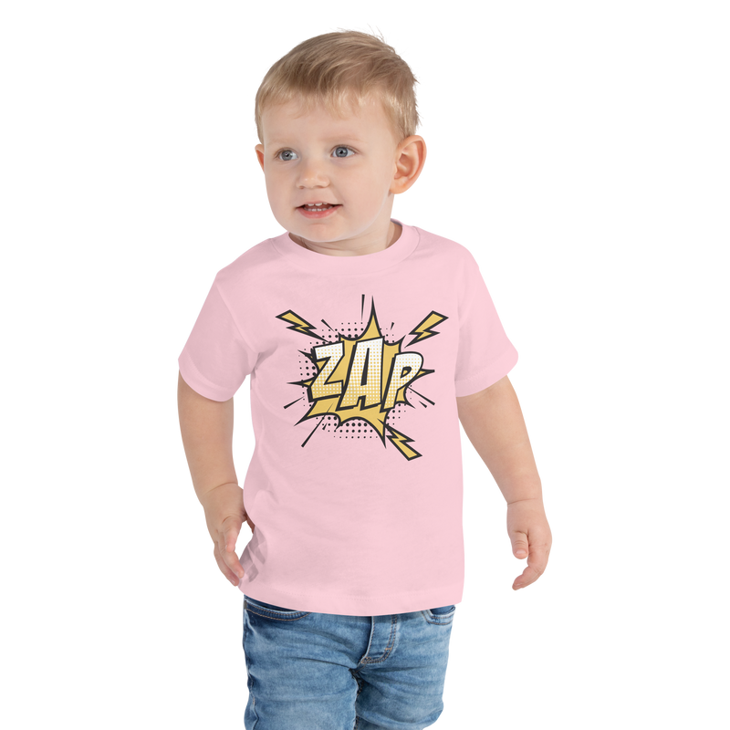 T-shirt för barn med texten "ZAP"