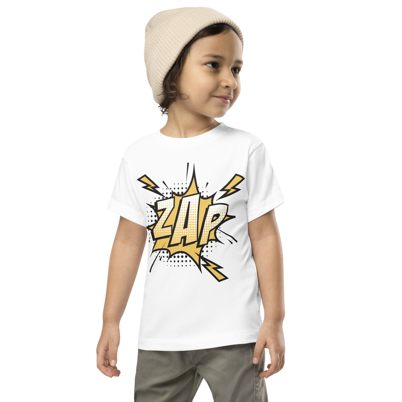 T-shirt för barn med texten "ZAP"