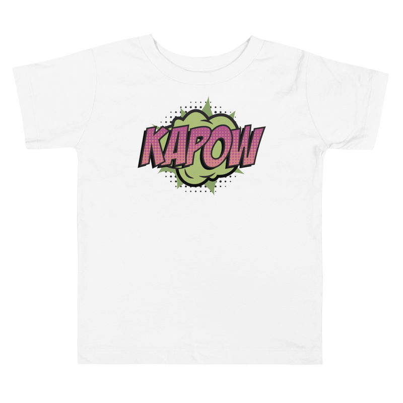 T-shirt för barn med texten "KAPOW!"