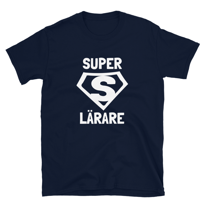 Kortärmad t-shirt i unisex-modell med texten - Superlärare