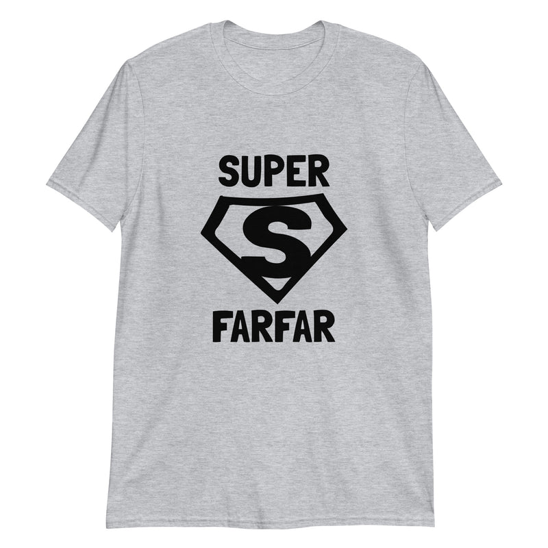 Kortärmad t-shirt i unisex-modell med texten - Superfarfar