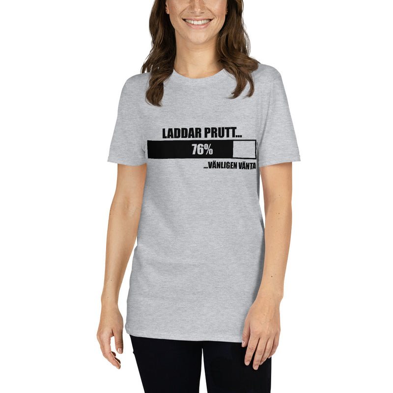 Kortärmad t-shirt i unisex-modell med texten - Laddar prutt