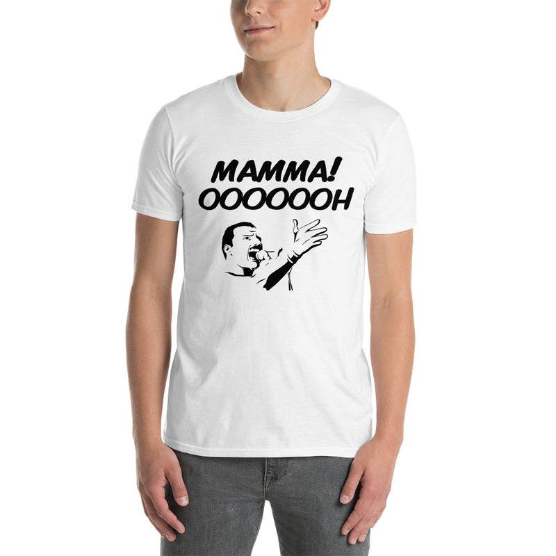 Kortärmad t-shirt i unisex-modell med texten - MAMMA OOOOOH!