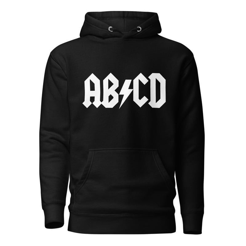 Hoodie med texten - "ABCD"