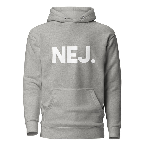 Hoodie med texten "NEJ."