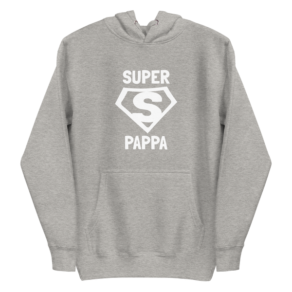 Hoodie med texten "SUPER PAPPA"