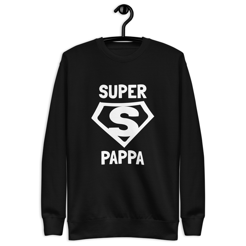 Sweatshirt med texten "SUPER PAPPA"