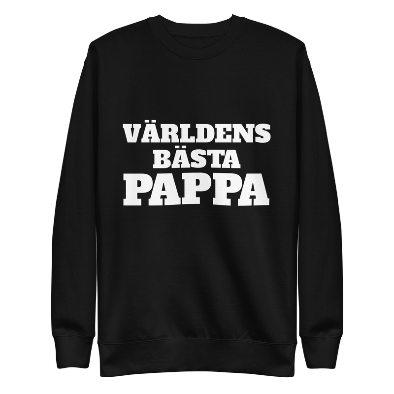 Sweatshirt med texten "Världens bästa pappa"