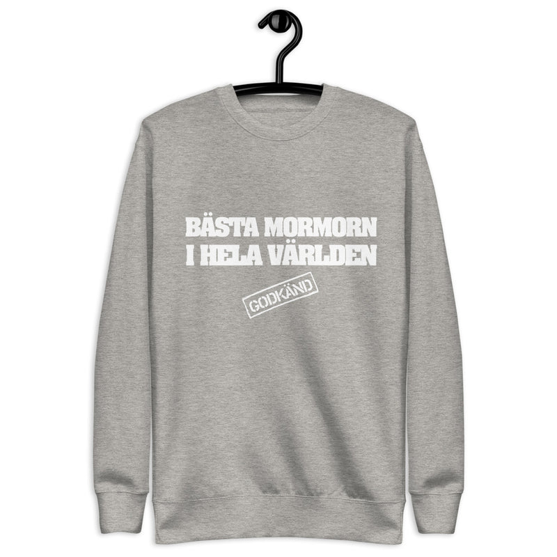 Sweatshirt med texten " Bästa mormorn i hela världen"