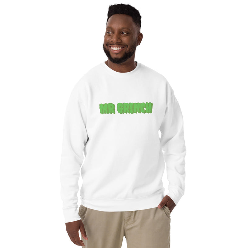 Sweatshirt med texten "Mr Grinch"