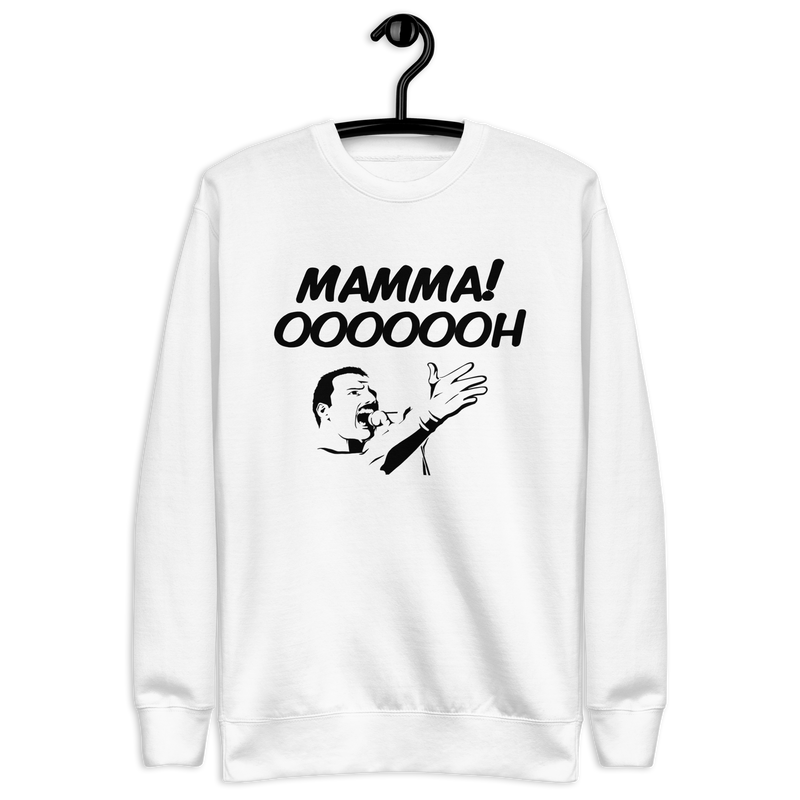 Sweatshirt med texten "MAMMA! OOOOOOH!"