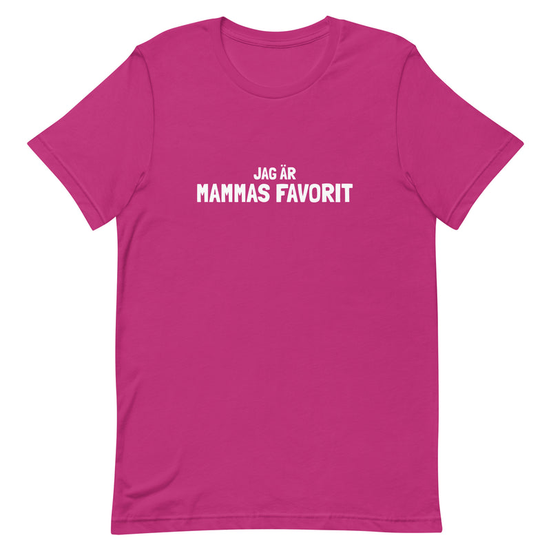 T-shirt med bild texten "Jag är mammas favorit"