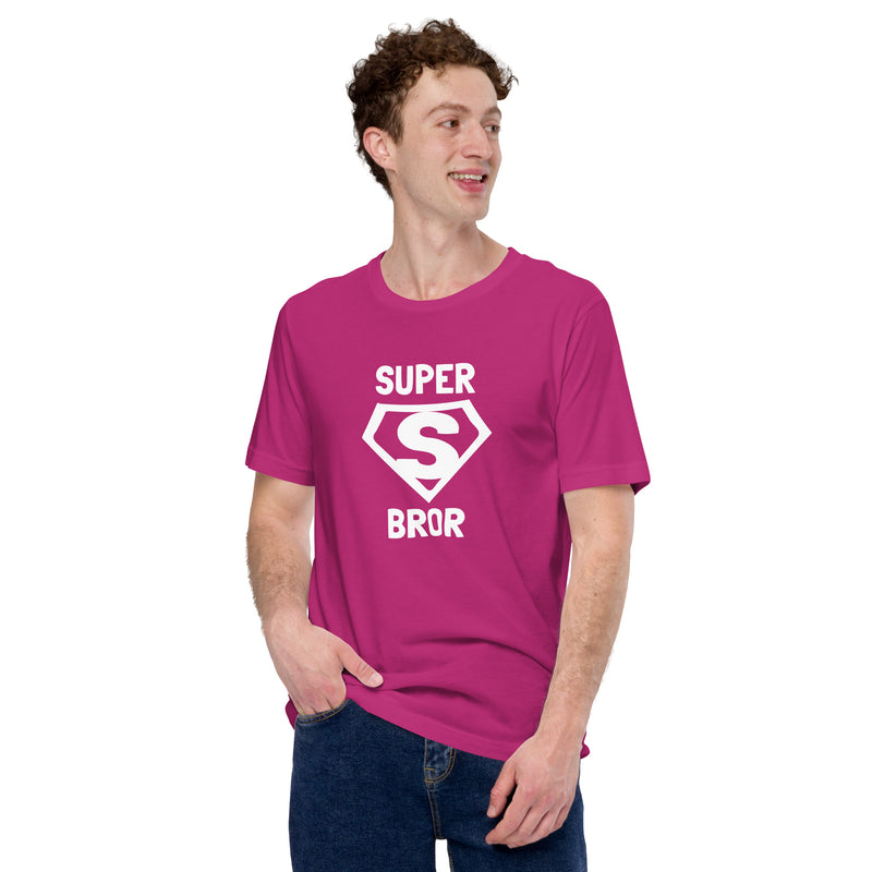 T-shirt med bild texten "Super bror"
