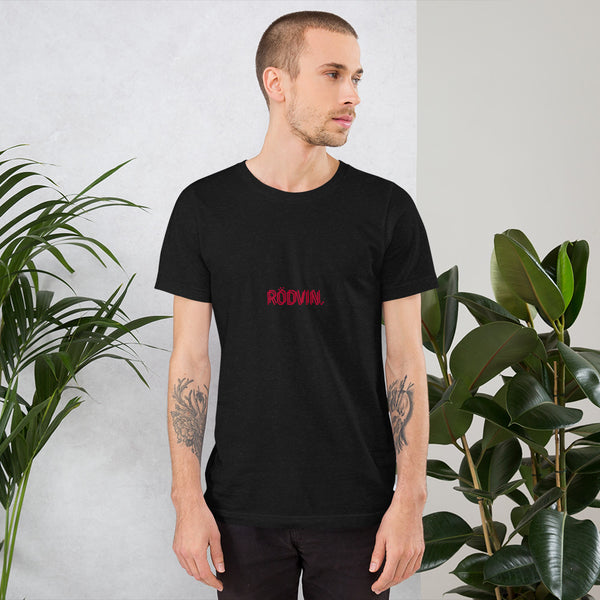 T-shirt med texten "RÖDVIN."