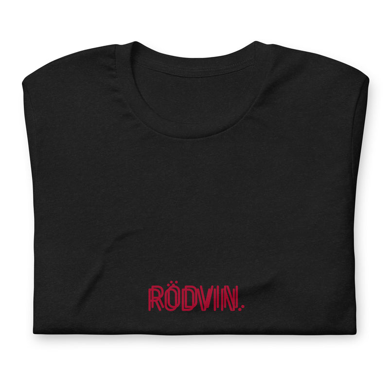 T-shirt med texten "RÖDVIN."