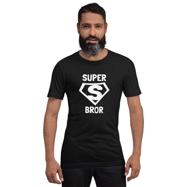 T-shirt med bild texten "Super bror"