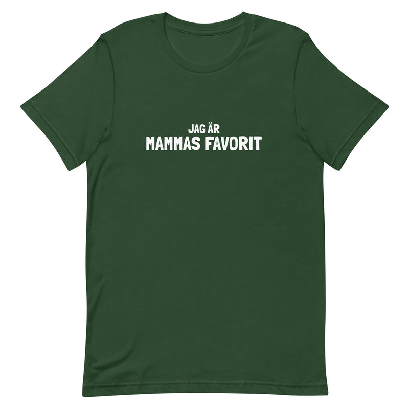 T-shirt med bild texten "Jag är mammas favorit"