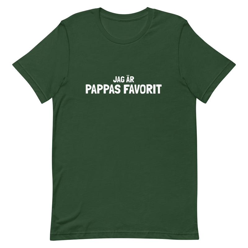 T-shirt med bild texten "Jag är pappas favorit"