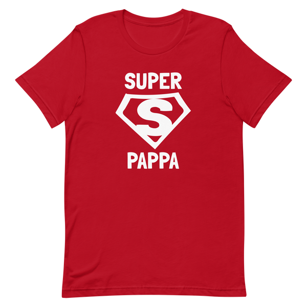 T-shirt med bild texten "SUPER PAPPA"