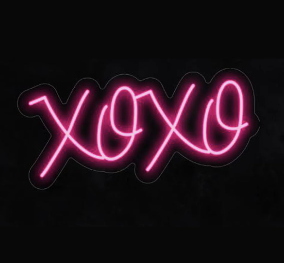 XOXO - neonskylt